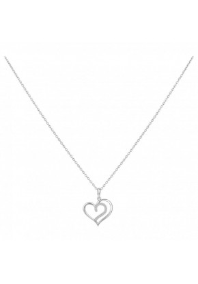 Collier femme coeur en Argent