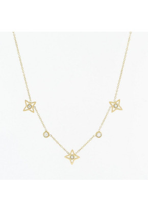 Collier Femme Acier Zag...