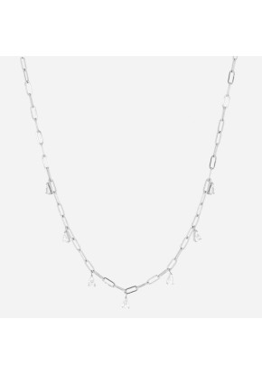 Collier Femme Acier Zag...