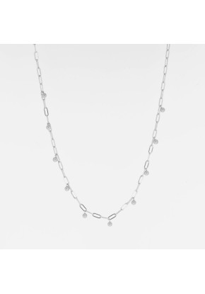 Collier Femme Acier Zag...