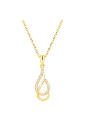 Collier Femme en plaqué or,...