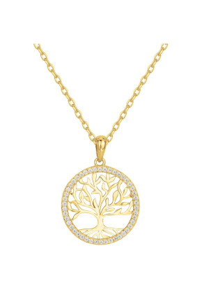 Collier Femme en plaqué or,...