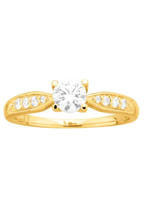 Bague Femme en plaqué or,...