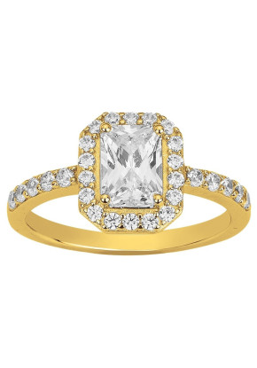 Bague Femme en plaqué or,...
