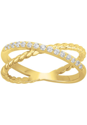 Bague Femme en plaqué or,...