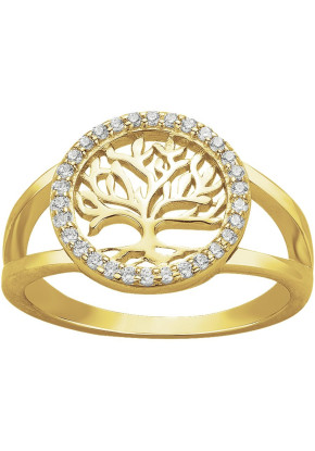 Bague Femme en plaqué or,...