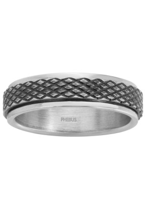 Bague Homme en acier,...